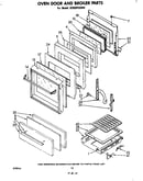 Oven door and broiler