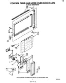 Control panel and upper oven