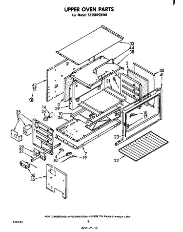 Upper oven