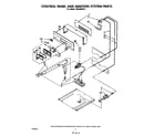 Whirlpool SB100PSK1 control panel & ignition system parts diagram