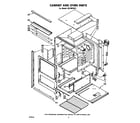 Whirlpool SB100PEK1 cabinet & oven parts diagram
