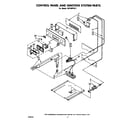 Whirlpool SB100PEK1 control panel & ignition system parts diagram