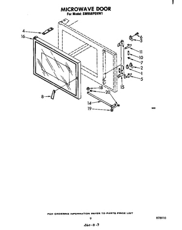 Microwave door