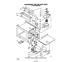 Whirlpool SM958PSKW0 magnetron and airflow diagram
