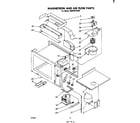 Whirlpool SM958PEKW0 magnetron and air flow diagram