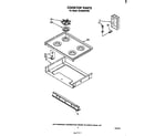 Whirlpool SF304BSPW0 cook top diagram