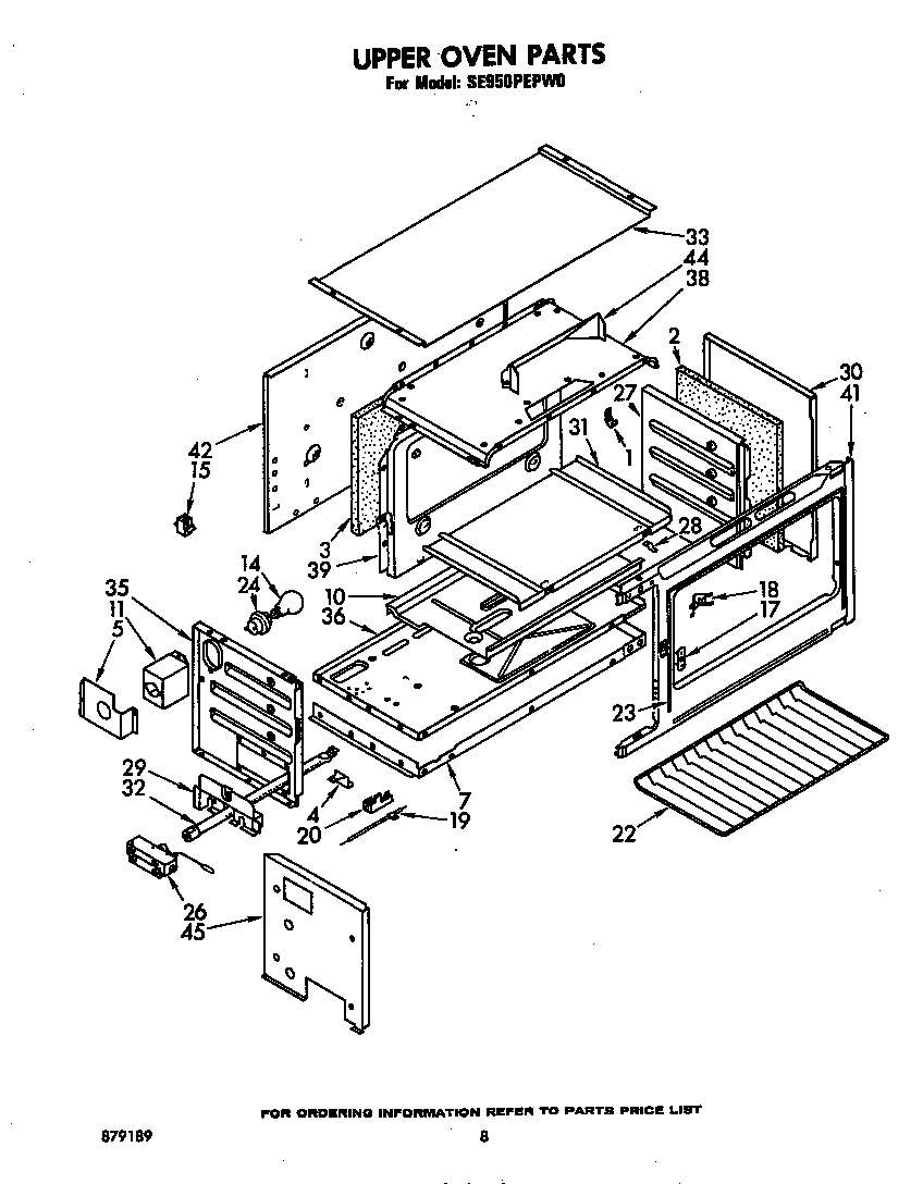 Upper oven