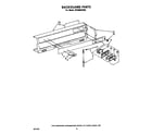 Whirlpool SF3300EPW0 backguard diagram