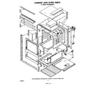 Whirlpool SB1000SKN0 cabinet & oven parts diagram