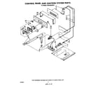 Whirlpool SB1000SKN0 control panel & ignition system parts diagram