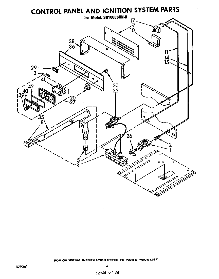 Control panel & ignition system parts