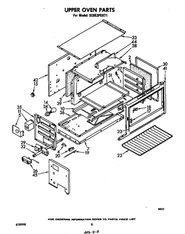 Upper oven