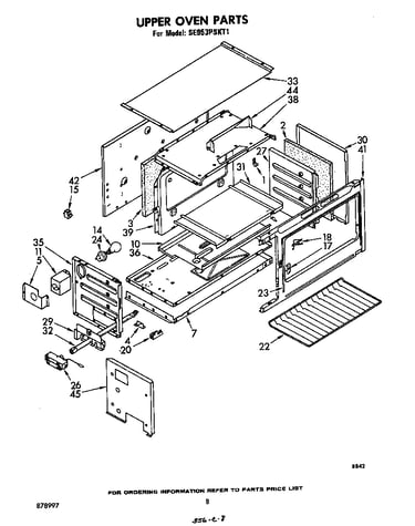 Upper oven