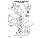Whirlpool SM958PSKW2 magnetron and airflow diagram