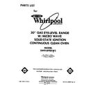 Whirlpool SM958PEKW2 front cover diagram