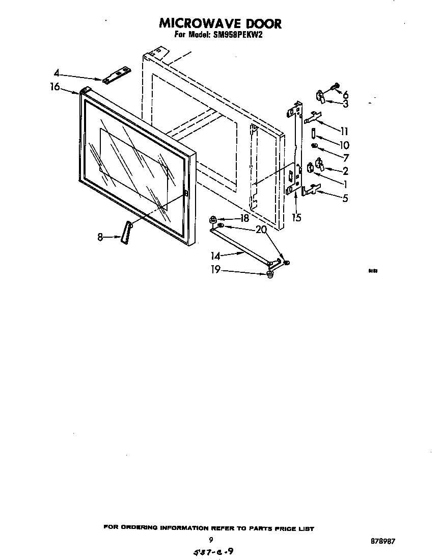 MICROWAVE DOOR