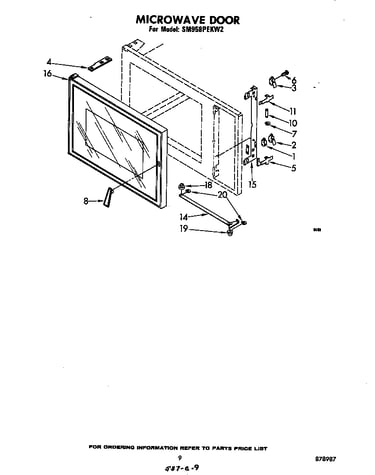 Microwave door