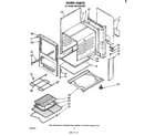 Whirlpool RF0100XKW1 oven body diagram