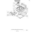 Whirlpool RF0100XKW1 cooktop diagram