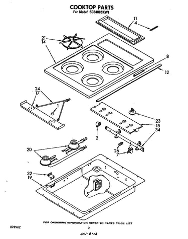 Cooktop parts