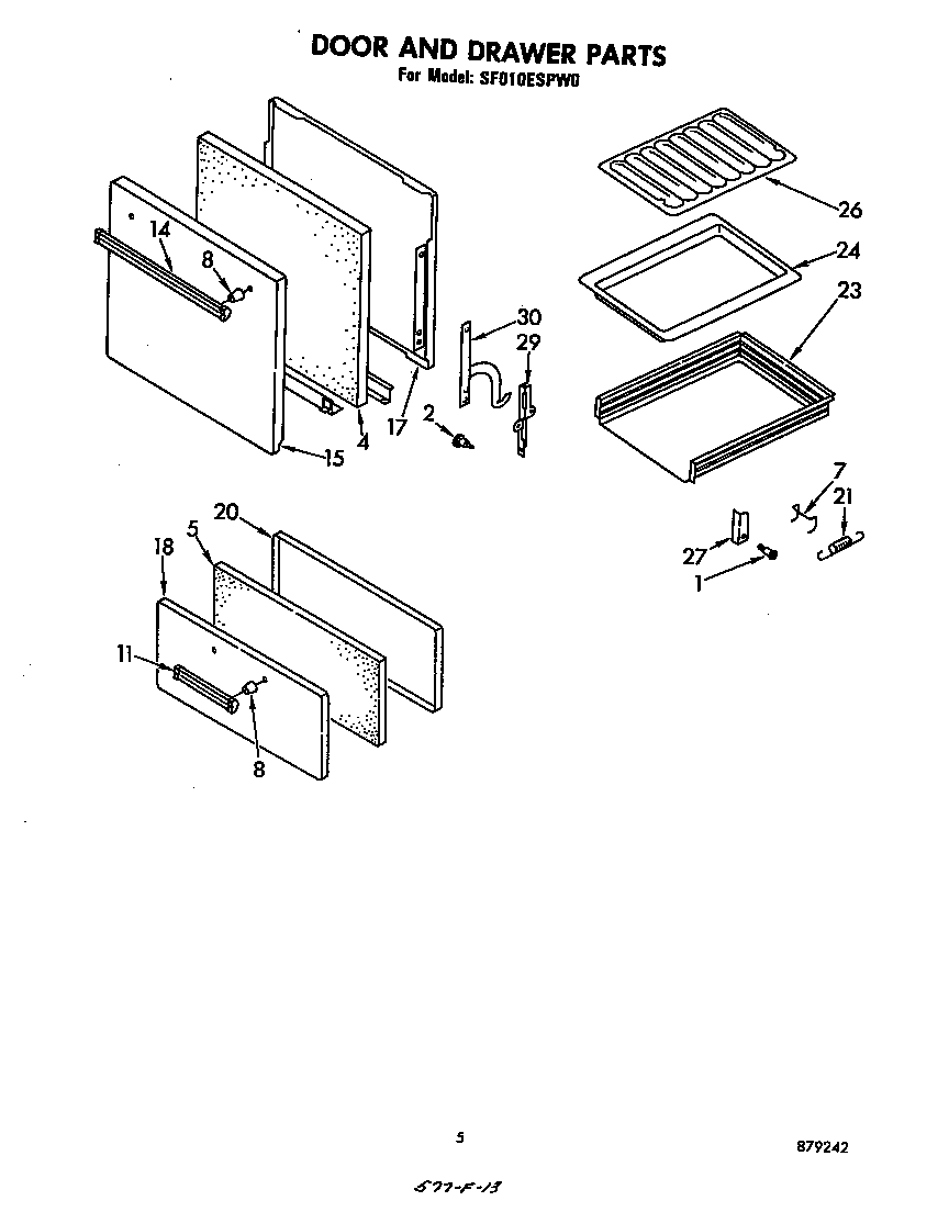 Door and drawer