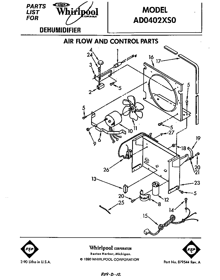 Air flow and control parts