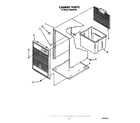 Whirlpool AD0302XS0 cabinet parts diagram