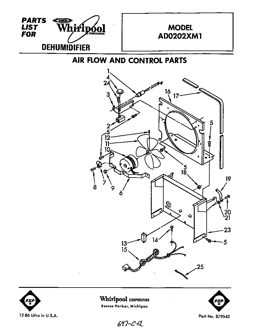 Air flow and control parts