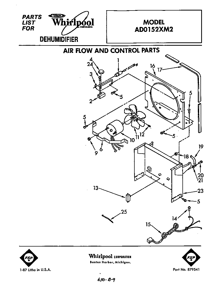 Air flow and control parts