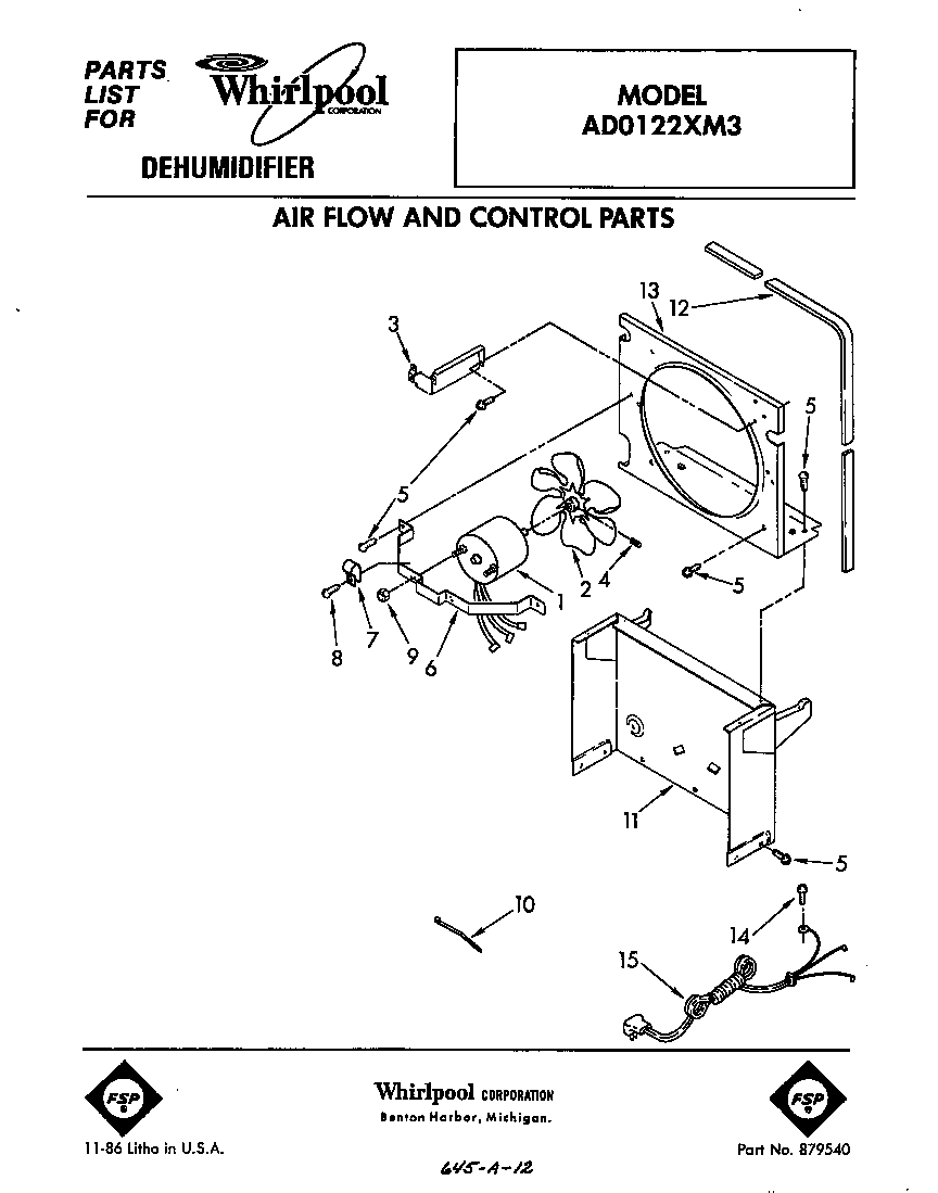 Air flow and control parts