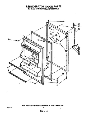 Refrigerator door