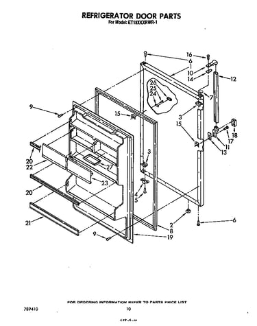 Refrigerator door