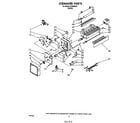 Whirlpool ECKMF831 icemaker assembly diagram