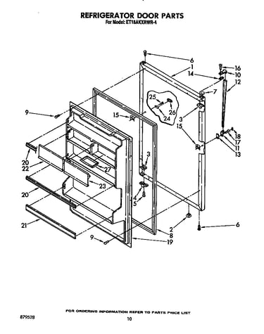 Refrigerator door