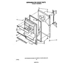 Whirlpool ET18AKXRWR3 refrigerator door diagram