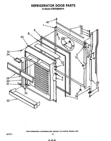 Refrigerator door