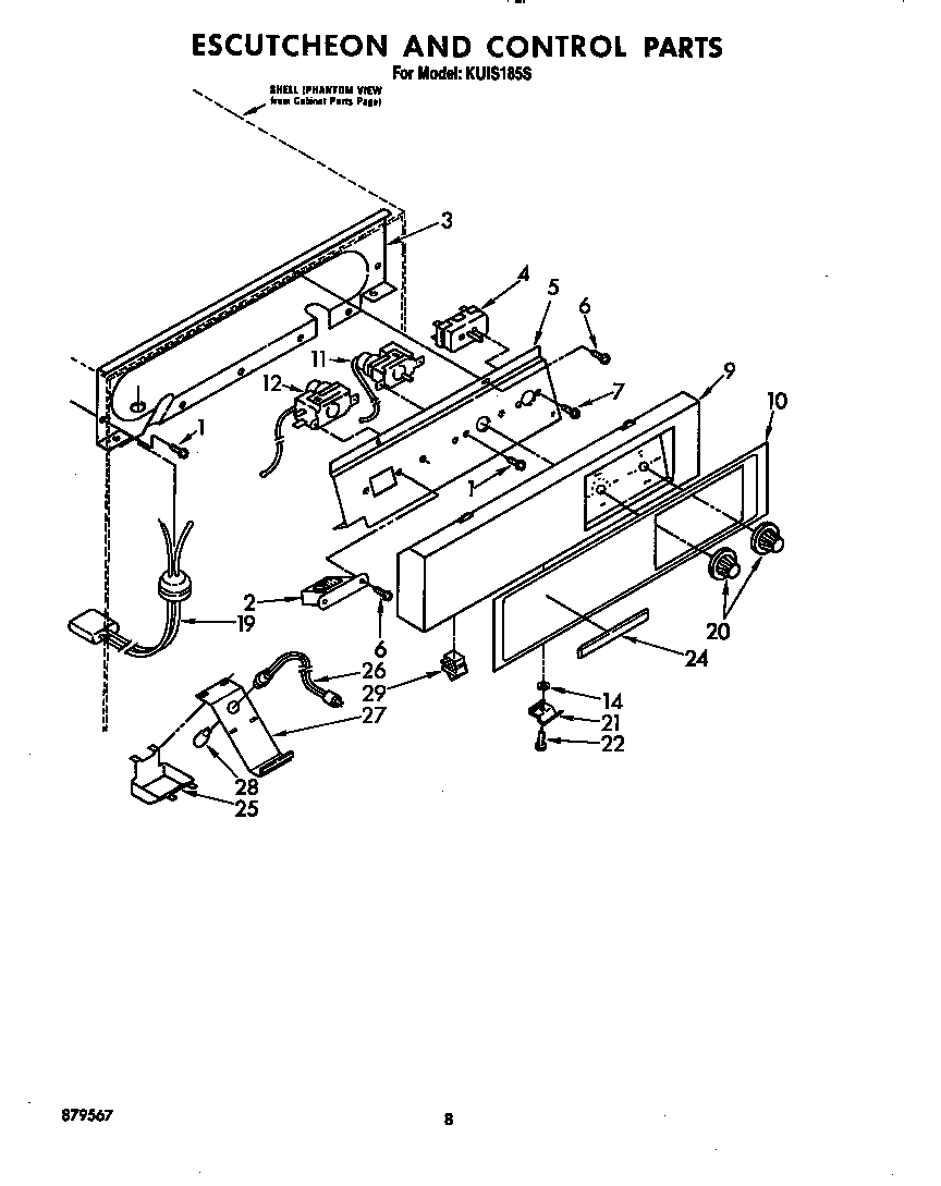 ESCUTCHEON AND CONTROL