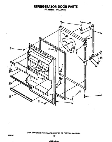 Refrigerator door