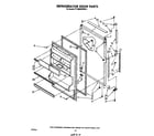 Whirlpool ET18MKXPWR5 refrigerator door diagram