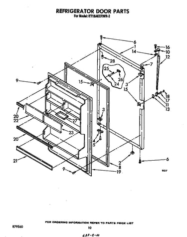 Refrigerator door