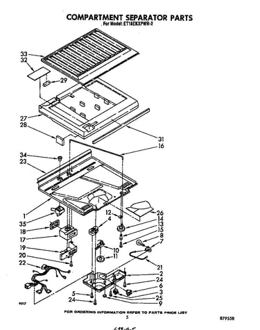 Compartment separator