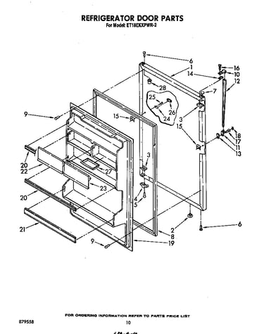 Refrigerator door