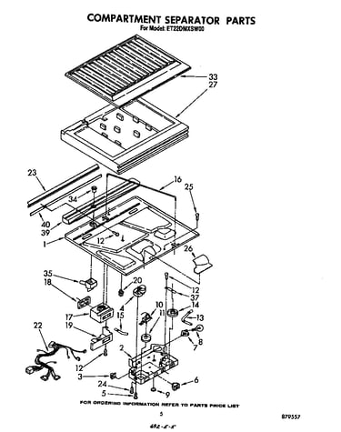 Compartment separator
