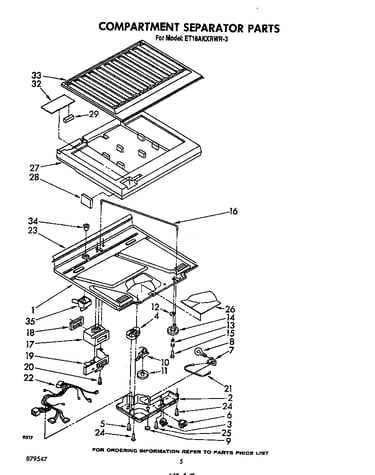 Compartment separator