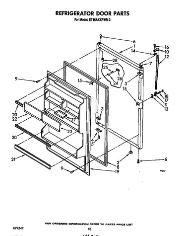 Refrigerator door