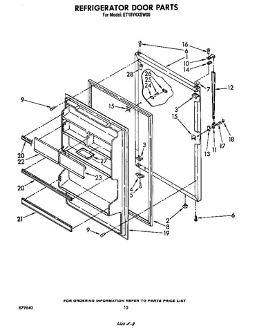 Refrigerator door