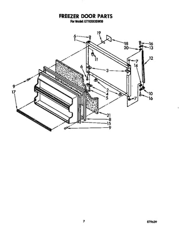 Freezer door