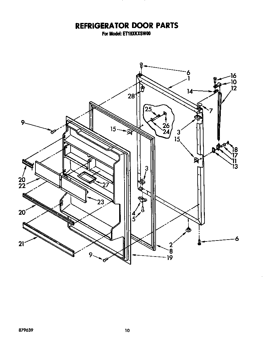 Refrigerator door