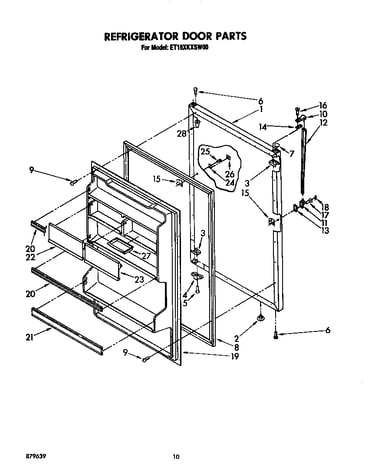 Refrigerator door