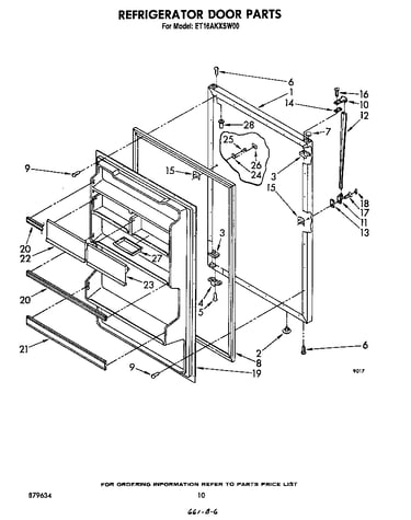 Refrigerator door